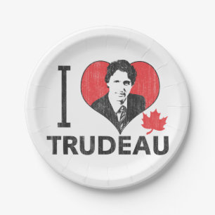 I Heart Trudeau Papieren Bordje