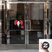 I Heart Trudeau Raamsticker (Kantoordeur)