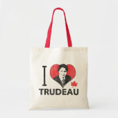 I Heart Trudeau Tote Bag (Voorkant)