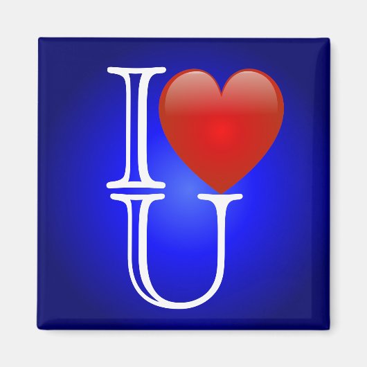 I Heart U Magnet (Devant)
