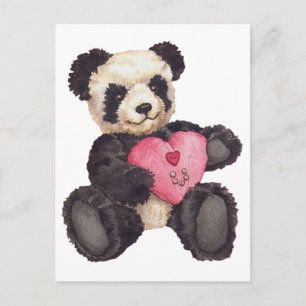 I Heart U Panda Briefkaart