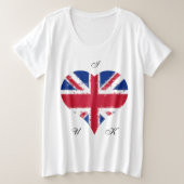 I Heart UK British Flag Union Jack (Design devant)