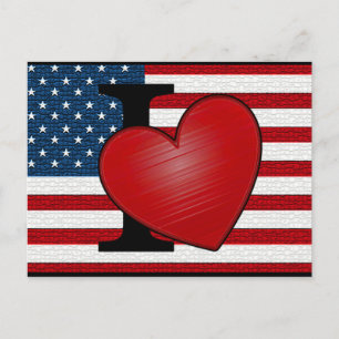 I Heart USA Briefkaart