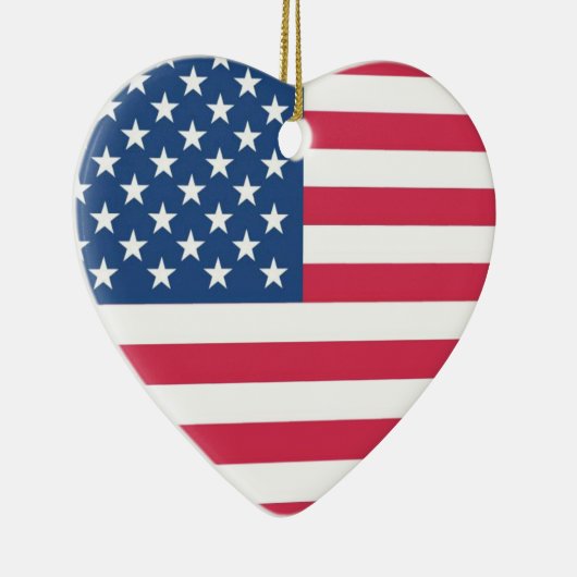 I Heart USA Keramisch Ornament (Rechts)