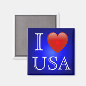 I Heart USA Magnet (Recto/Verso)