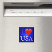 I Heart USA Magnet (In Situ (Lave-vaisselle))