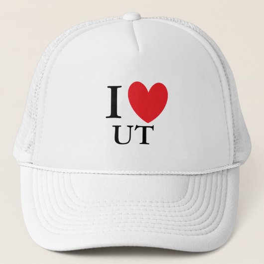 I Heart Utah Trucker Pet (Voorkant)