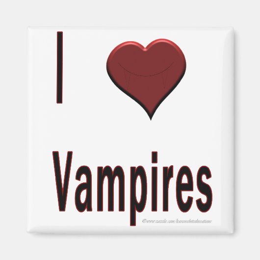I Heart Vampires Magnet (Devant)