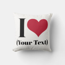 I Heart (voeg je eigen aangepaste tekst toe) Sjabl