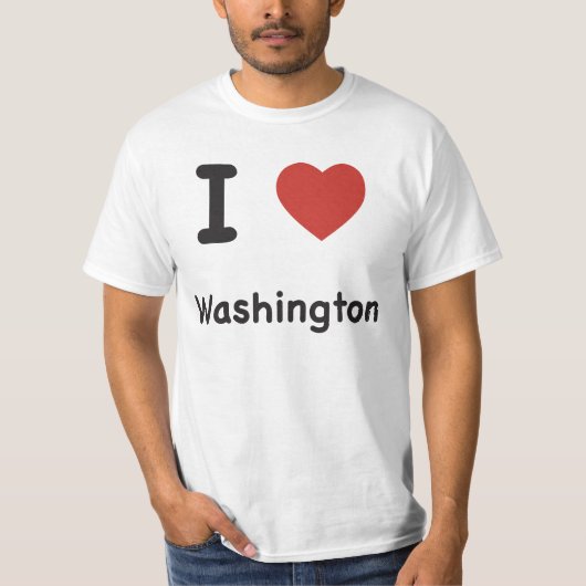I Heart Washington - T-shirt bébé (Devant)