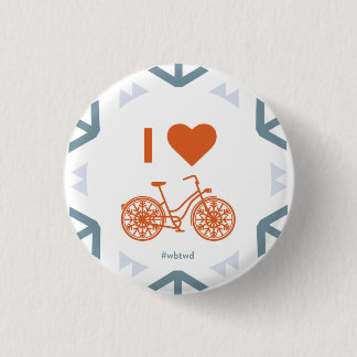 I Heart Winter Biking - Small Pin Ronde Button 3,2 Cm