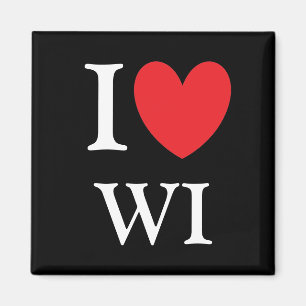 I Heart Wisconsin Magnet Magneet