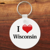 I Heart Wisconsin Sleutelhanger (Voorkant)