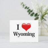 I Heart Wyoming Briefkaart (Staand voorkant)