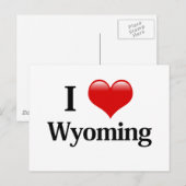 I Heart Wyoming Briefkaart (Voorkant / Achterkant)