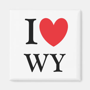 I Heart Wyoming Magnet Magneet