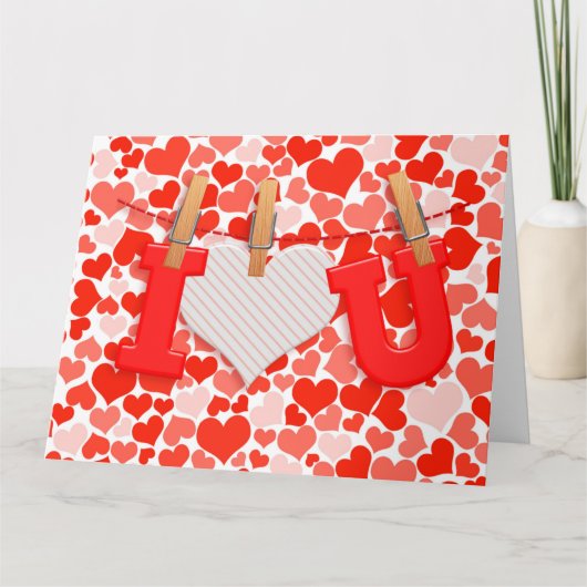 I HEART YOU KAART (Voorkant)