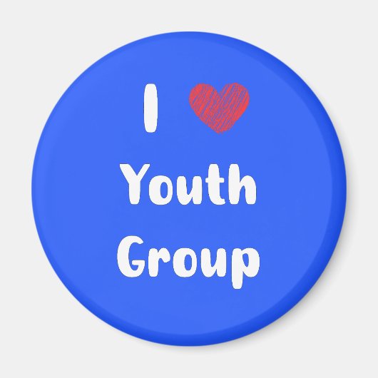 I Heart Youth Group Magnet (Devant)