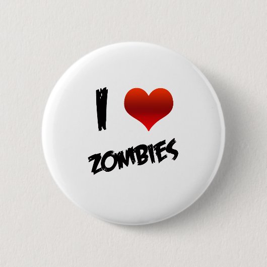 I Heart Zombies Ronde Button 5,7 Cm (Voorkant)