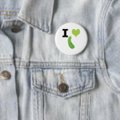 I Heart Zucchini Ronde Button 5,7 Cm (In situ)