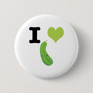 I Heart Zucchini Ronde Button 5,7 Cm