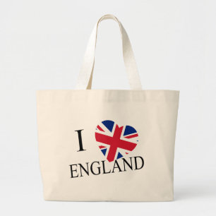 I Heartflag Engeland bk jtcnt Grote Tote Bag