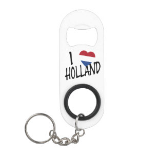 I Heartflag Holland bk op wt bocnt Mini Flessenopener
