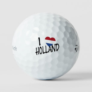 I Heartflag Holland bk op wt tmtp5 gbcnt Golfballen