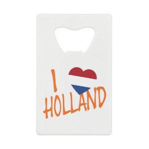 I Heartflag Holland of aan boord van een boot Kredietkaart Flessenopener