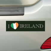 I Heartflag Ireland bscn Bumpersticker (Op auto)