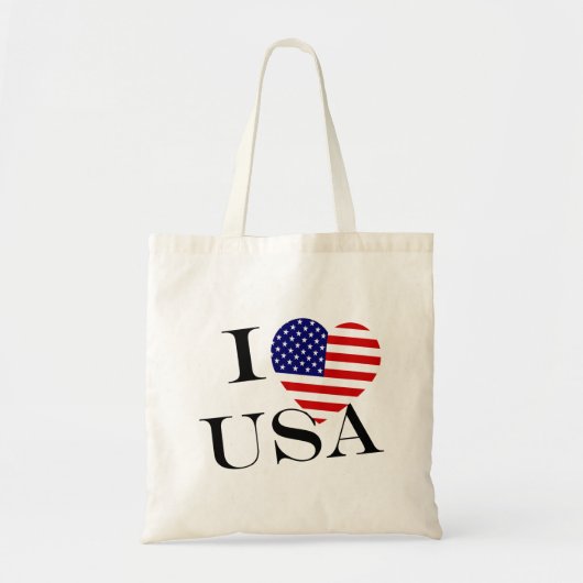 I Heartflag USA bk btcn Tote Bag (Voorkant)