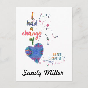 I heeft Change of Heart Recipient Briefkaart