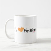 I het Sinaasappel van de Mode van het Hart Koffiemok (Links)