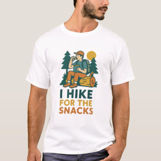 I Hike for the Snacks - Grappig Trail Lover's ontw T-shirt