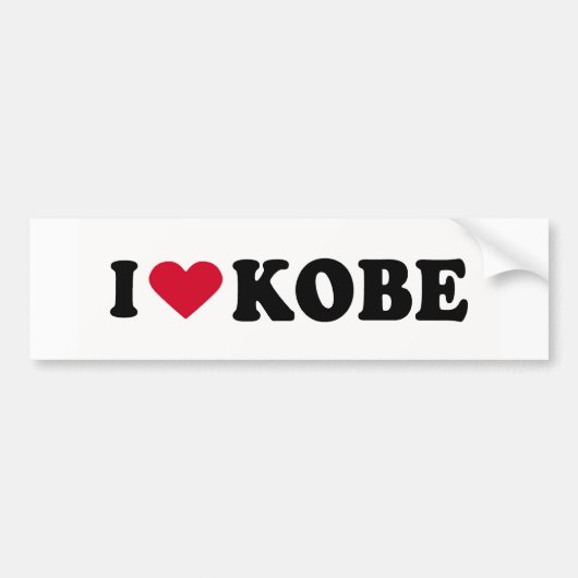 I HOEFT VAN KOBE BUMPERSTICKER (Voorkant)