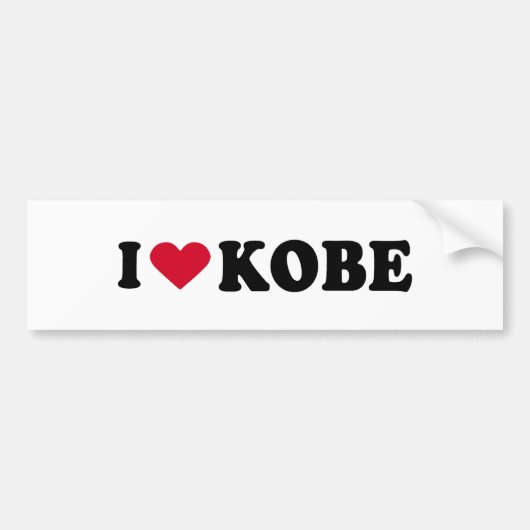 I HOEFT VAN KOBE BUMPERSTICKER (Voorkant)