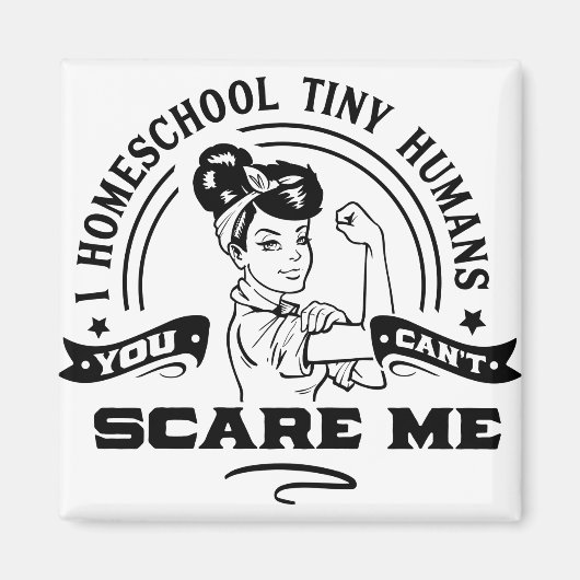 I Homeschool Tiny Humans Magneet (Voorkant)
