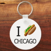 I Hotdog Chicago Keychainx Sleutelhanger (Voorkant)