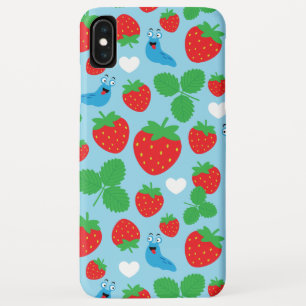 I hou van aardbeien naadloos patroon iPhone XS max hoesje