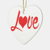 **I hou van je ** Keramisch Ornament (Links)
