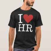 I ❤️ HR voor medewerkers van het stadhuis CUSTOM M T-shirt (Voorkant)