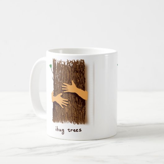 I Hug Trees Mok (Voorkant links)