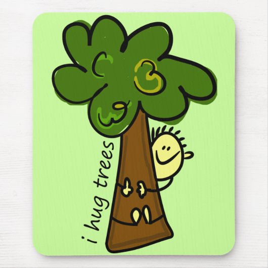 I Hug Trees Muismat (Voorkant)