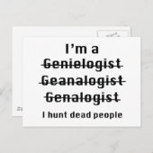 I Hunt Dead People Briefkaart (Voorkant / Achterkant)