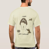 I Hunt PBGV - Grijs T-shirt (Achterkant)