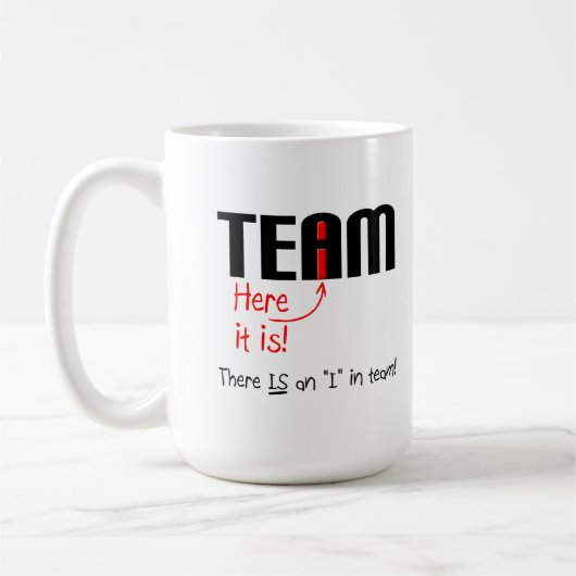 I in Team Funny Mug (Gauche)