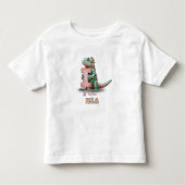 I is for Isla – Personalized Toddler T-shirt  (Voorkant)