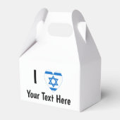 I (Israëlisch vlaggeschut) Jouw tekst Bedankdoosjes (Voorkant Zijde)