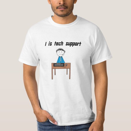 i iz - technische support t-shirt (Voorkant)