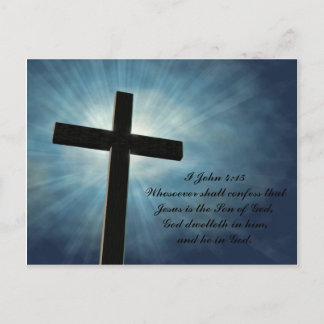 I John 4:15 Briefkaart
